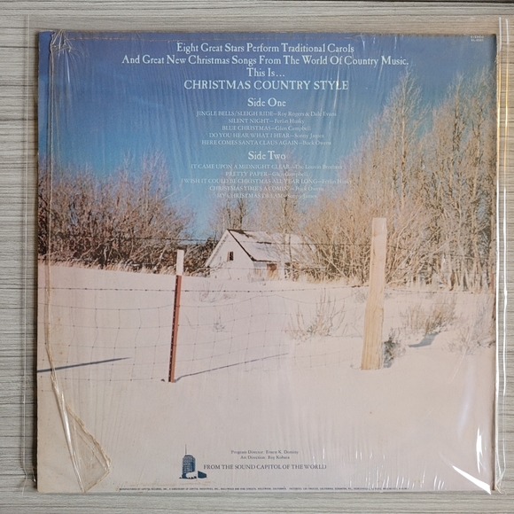 Christmas Country Style Vinyl LP - Various Artists Capitol Records - Picture 2 of 16